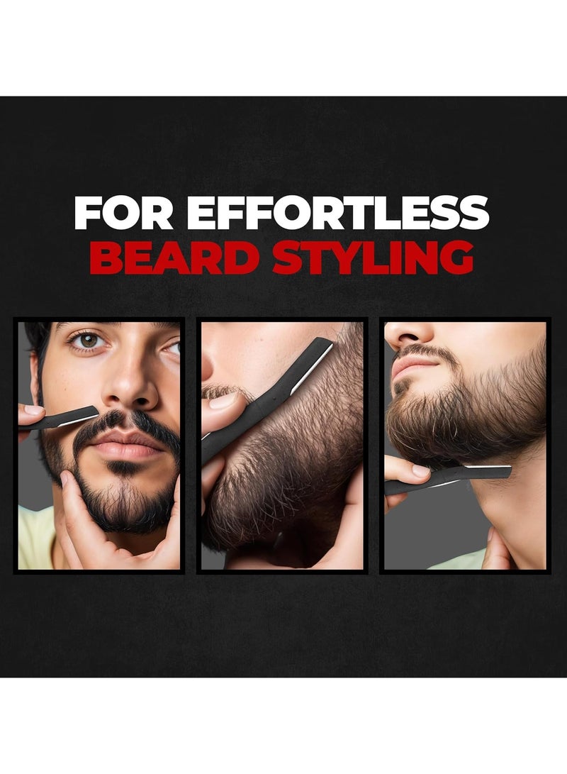 Beardo Beard Styling Tool for Men – Pack of 3 | Reusable Razor for Sharp, Safe & Precise Beard Shaping | Multi-Grooming Beard Shaper - Image 3