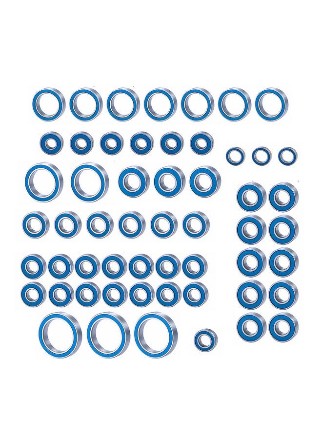 AMK 55Pcs Trx6 Metal Ball Bearings Kit, Rubber Sealed Wheel Bearings Set For 1/10 Rc Crawler G63 6X6 Truck Upgrades - Image 1