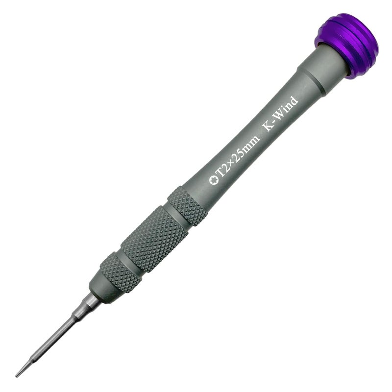 Precision Screwdriver Torx T2 T2 Torx Bit Screwdriver for HUAWEI OPPO VIVO Android Electronics Device Maintenance Antislip Grip Magnetic Swivel Top S2 Steel Tip Aluminum Alloy