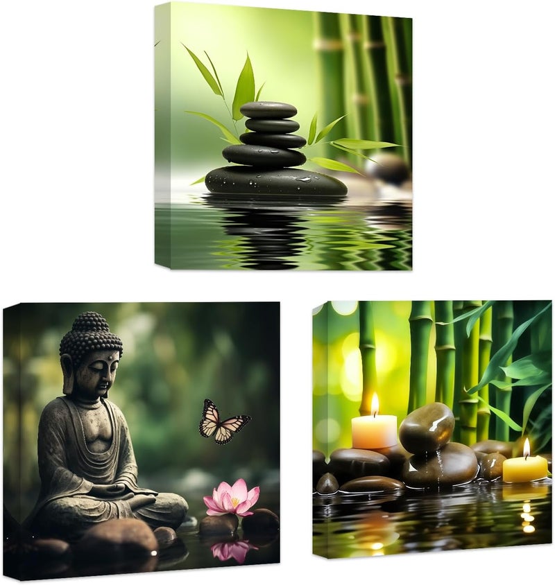 CCWACPP Zen Canvas Wall Art - 3 Piece Set - Image 1