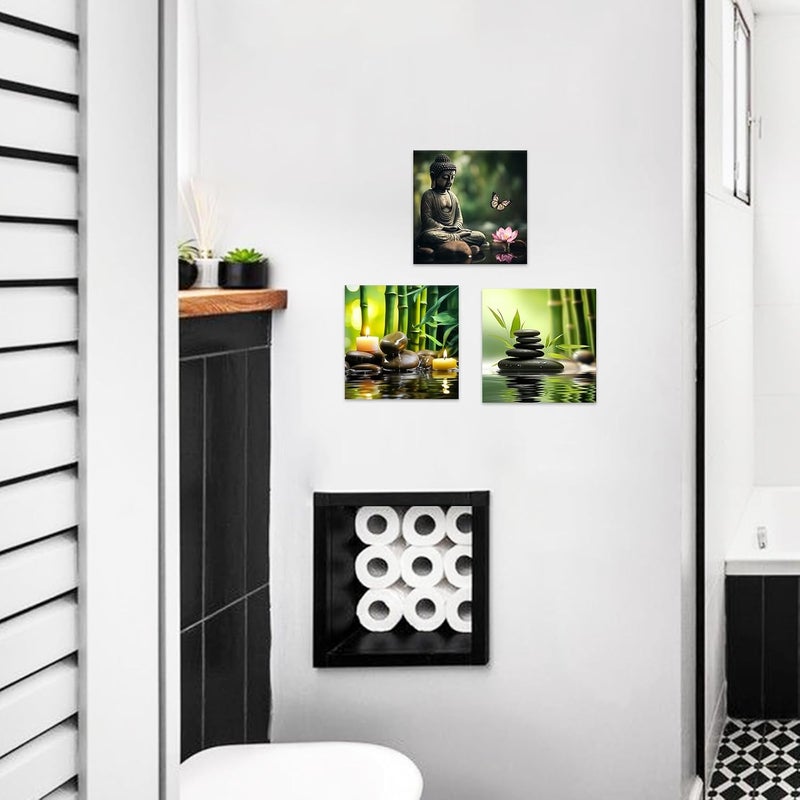 CCWACPP Zen Canvas Wall Art - 3 Piece Set - Image 2