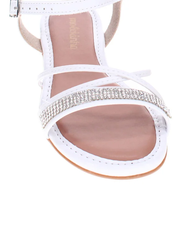 MOLEKINHA Molekinha Junior Girls Sandals With Back Strap White | Made In Brazil