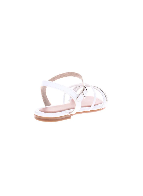 MOLEKINHA Molekinha Junior Girls Sandals With Back Strap White | Made In Brazil
