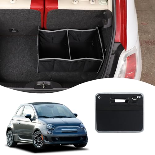 HAPPYHORSE Car Console Storage Box Organizer Tray Compatible with Fiat 500 2007-2015 Central Control Water Cup Holder Storage Box Organizer Tray (Inside The car) - Image 1