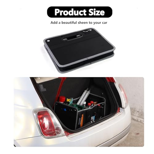 HAPPYHORSE Car Console Storage Box Organizer Tray Compatible with Fiat 500 2007-2015 Central Control Water Cup Holder Storage Box Organizer Tray (Inside The car) - Image 4