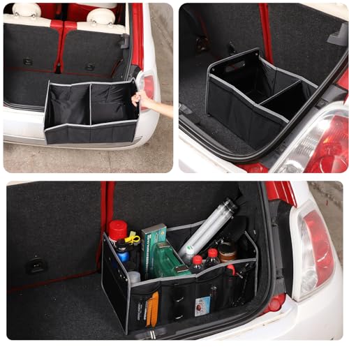 HAPPYHORSE Car Console Storage Box Organizer Tray Compatible with Fiat 500 2007-2015 Central Control Water Cup Holder Storage Box Organizer Tray (Inside The car) - Image 3