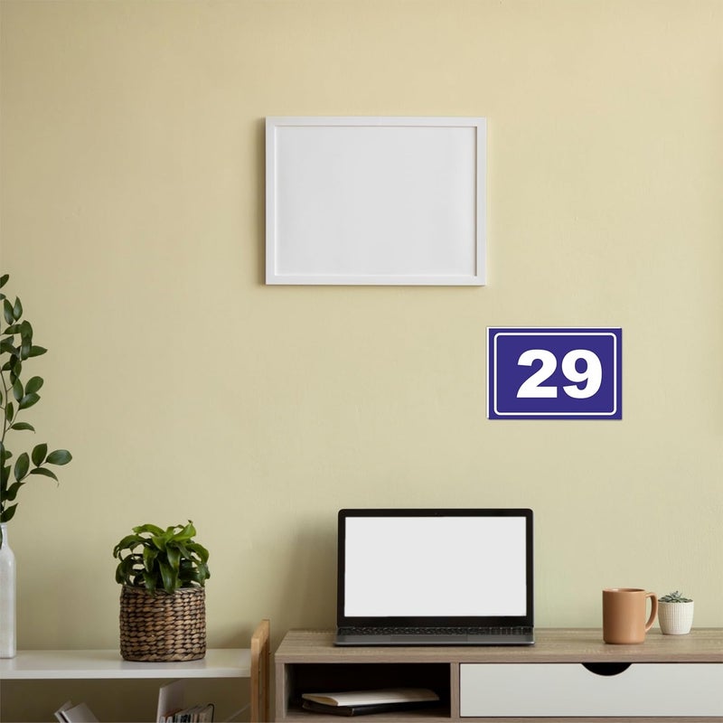 ATTRACTSO - 26 to 50 Number plates use for School Banch | Employees Tables | Mandir | Room l Seat | Library Rack | Material Vinyl with 3mm sunboard (Size 5"*3.5") - Image 3