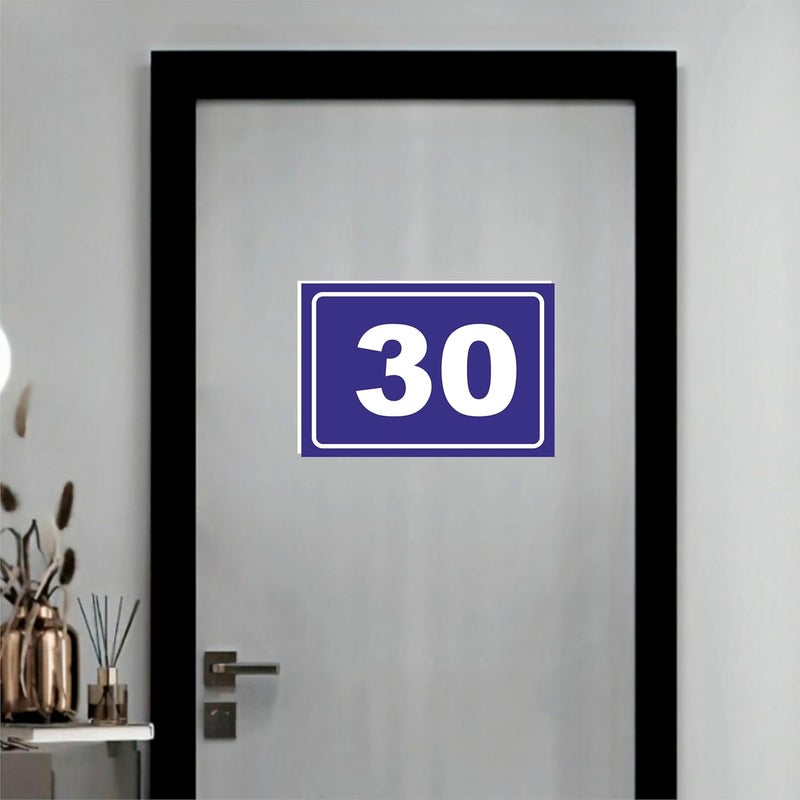 ATTRACTSO - 26 to 50 Number plates use for School Banch | Employees Tables | Mandir | Room l Seat | Library Rack | Material Vinyl with 3mm sunboard (Size 5"*3.5") - Image 2