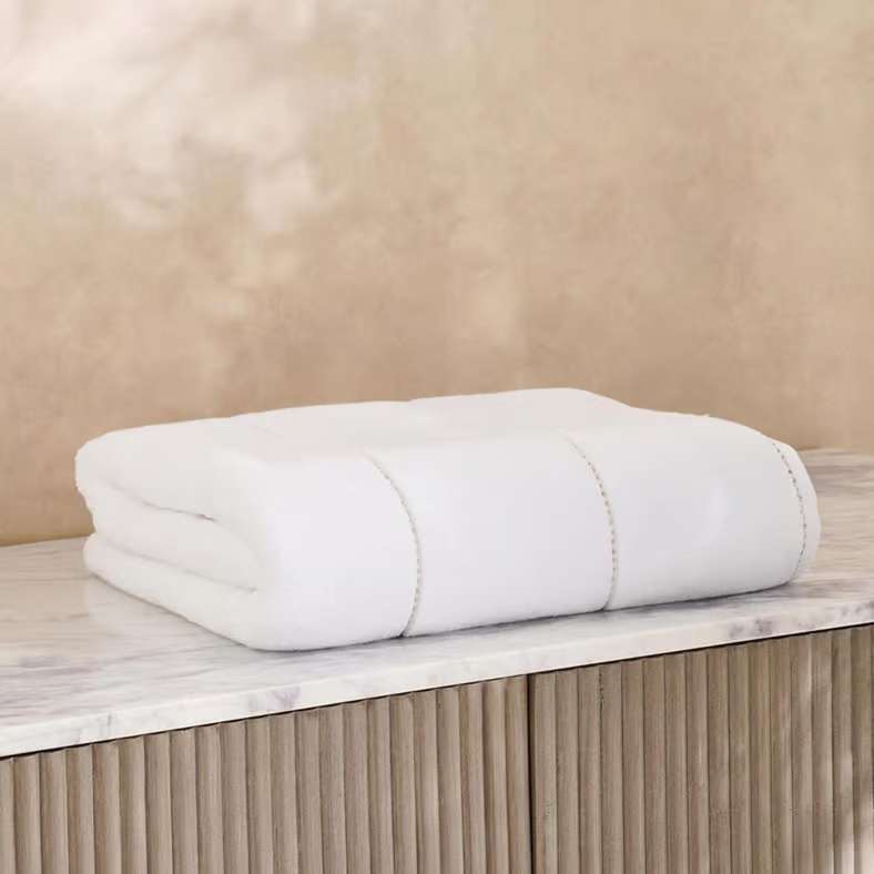 Pan Home منشفة استحمام غلمر 90x150 سم - أبيض - Image 4