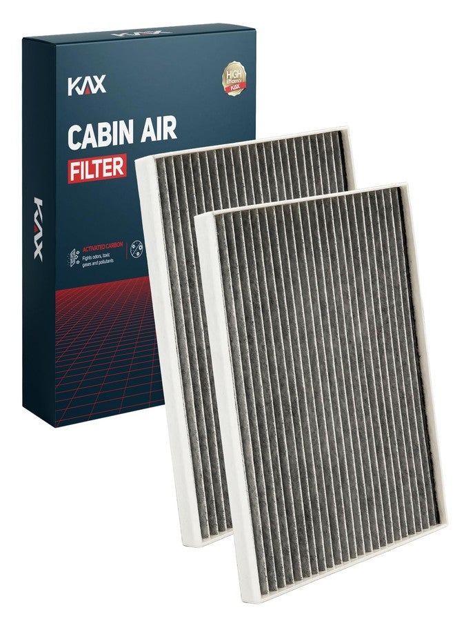KAX 2-PC Cabin Air Filter,CF12160 Replacement for Hyundai Kona 2018-2023, Tucson 2016-2021, Veloster 2019-2021, Venue 2020-2024, Kia Seltos 2021-2024, Soul 2020-2024, Sportage 2017-2022 - Image 1