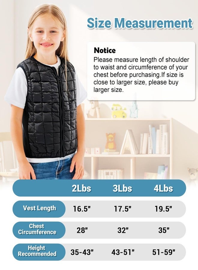 NEWMEIL Weight-ed Vest for Kids, Calming Support for Home, School & Play, Compression Vest for Boys Girls, Breathable, Washable, Comfort Fit - Image 5