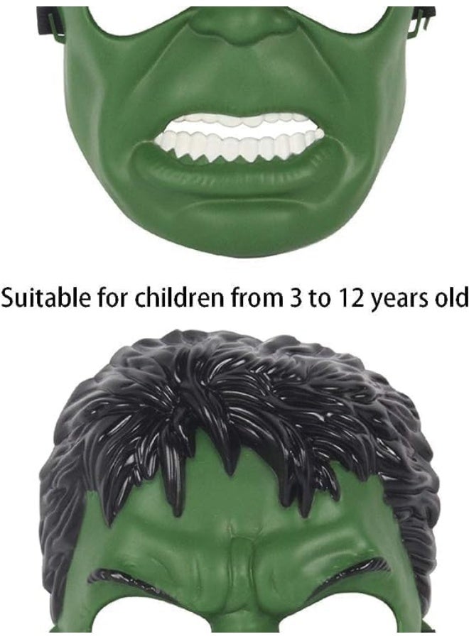 إي سي في في قناع هالك للأطفال، أزياء الأبطال الخارقين لحفلات أعياد ميلاد الأطفال، هدايا ألعاب هالك لحفلات الهالوين التنكرية - Image 3