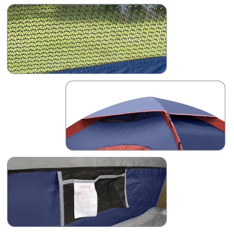 UNP Dome Tent, 2-Person, Easy Setup, Lightweight, Portable, Navy Blue - Image 4