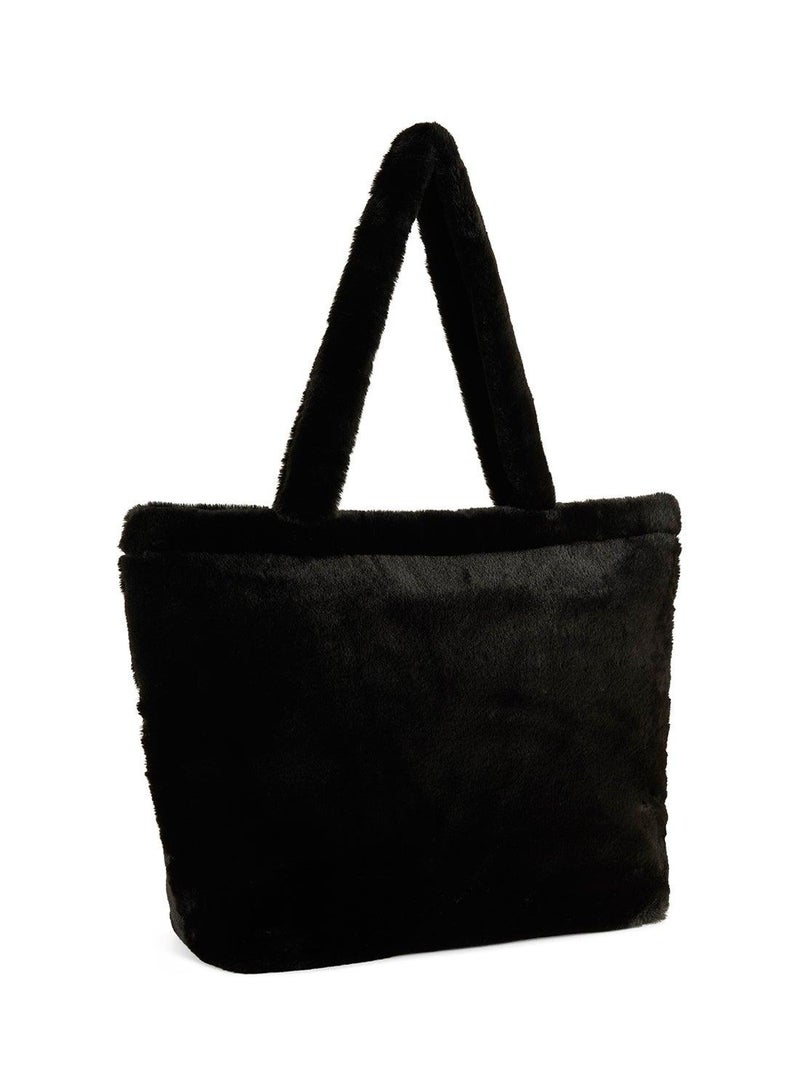 PUMA Up Faux Fur Shopper Tote - Image 2