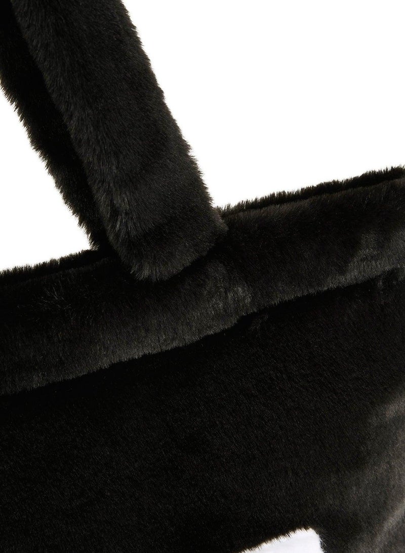 PUMA Up Faux Fur Shopper Tote - Image 3