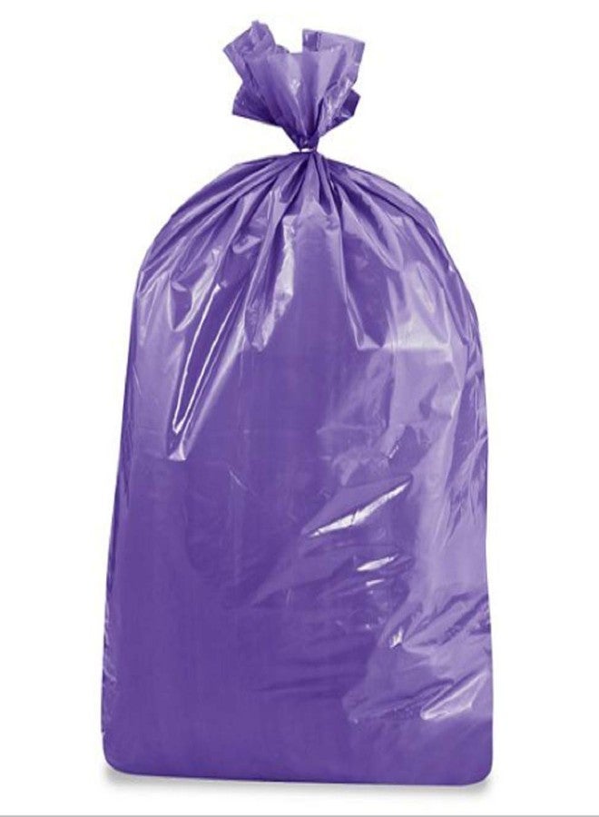 USA-Made Colorful Trash Bags (10, PURPLE 50 GALLONS)