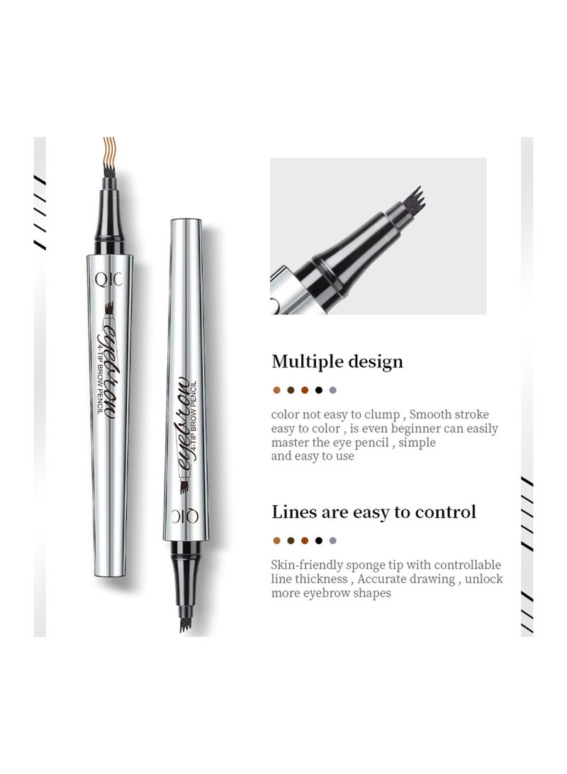 Excefore 5 Long-Lasting Waterproof Eyebrow Pencils - Image 4