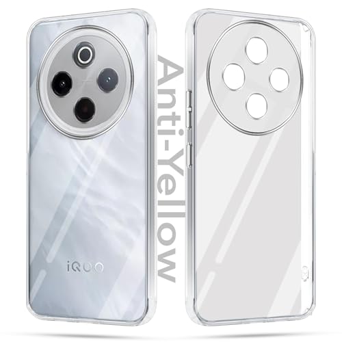 Jkobi Lifetime Anti-Yellow Clear Back Cover Case for Vivo iQOO Z10 (Sleek Hard Crystal | Shockproof and Camera Protection) - Image 1