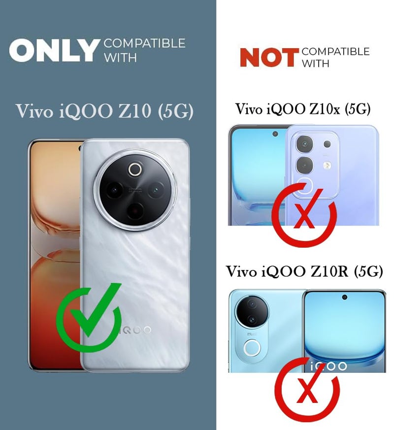 Jkobi Lifetime Anti-Yellow Clear Back Cover Case for Vivo iQOO Z10 (Sleek Hard Crystal | Shockproof and Camera Protection) - Image 4