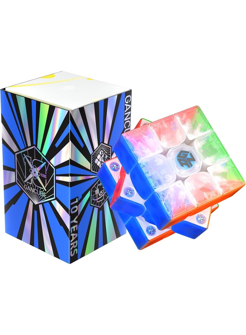 جانكيوب مكعب السرعة الذكي GAN 356 i Carry 2 المغناطيسي 3×3 – متصل بتقنية البلوتوث، تتبع الحركة، متكامل مع التطبيق، مسابقات عبر الإنترنت، تغليف الذكرى العاشرة - Image 1