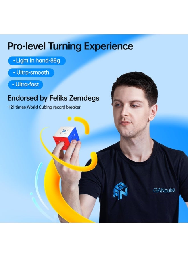 جانكيوب مكعب السرعة الذكي GAN 356 i Carry 2 المغناطيسي 3×3 – متصل بتقنية البلوتوث، تتبع الحركة، متكامل مع التطبيق، مسابقات عبر الإنترنت، تغليف الذكرى العاشرة - Image 5