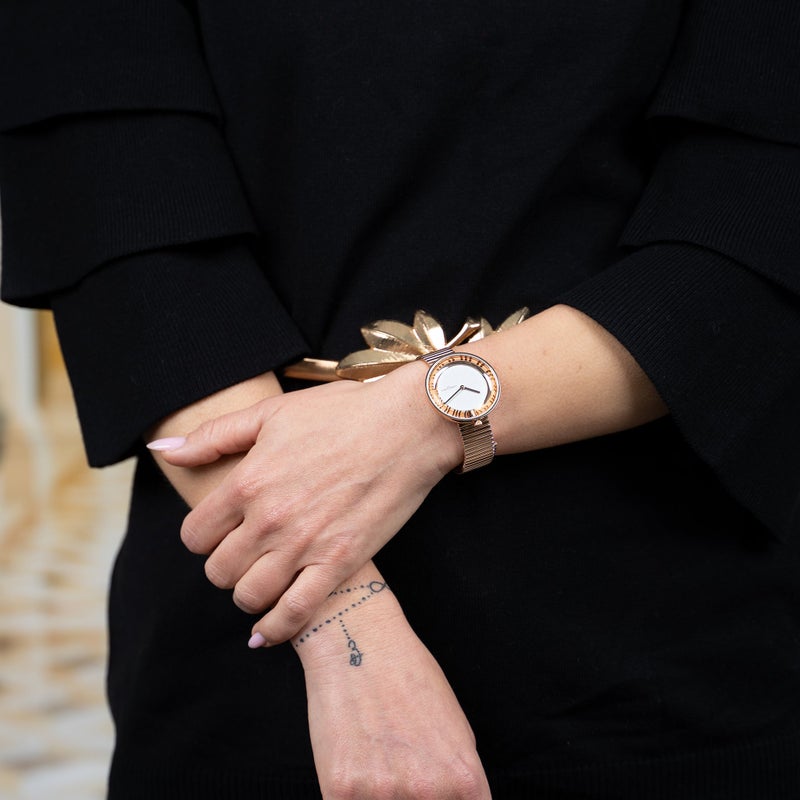 PIERRE CARDIN Women's Watch with Rose Gold Stainless Steel Case and Rose Gold Stainless Steel Band - Image 5