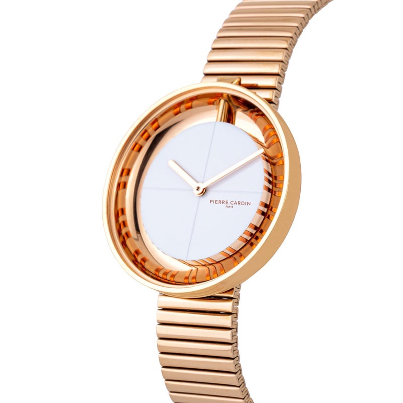 PIERRE CARDIN Women's Watch with Rose Gold Stainless Steel Case and Rose Gold Stainless Steel Band - Image 2