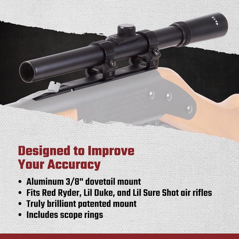 Air Venturi منظار بندقية الهواء 4x15 وتركيب لاسو - Image 3