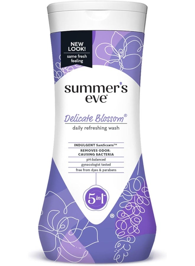 Summer's Eve Delicate Blossom Feminine Wash For Sensitive Skin Cleanser Women, 15 Ounce - Image 1