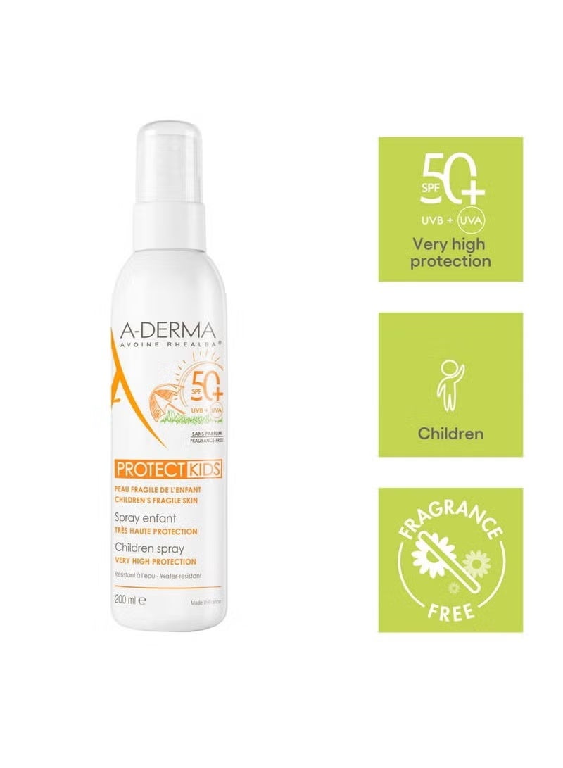 إيه-ديرما بخاخ حماية الأطفال A-Derma Protect Kids SPF50+ 200 مل - Image 4