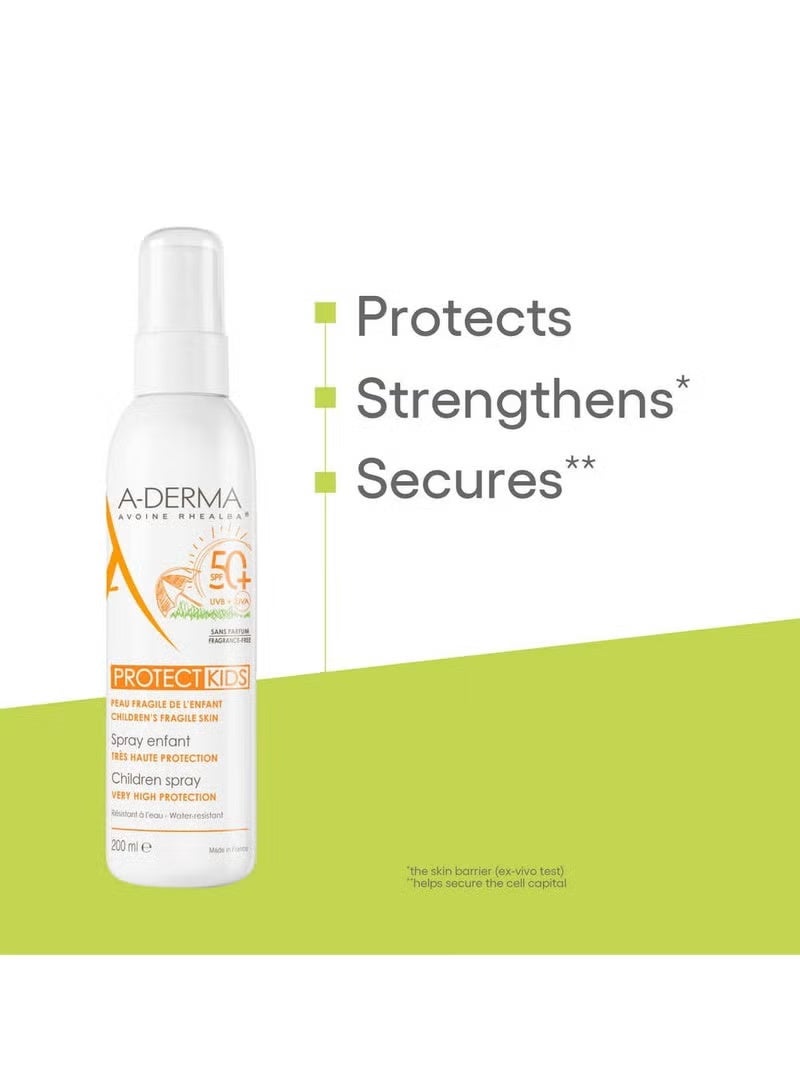 إيه-ديرما بخاخ حماية الأطفال A-Derma Protect Kids SPF50+ 200 مل - Image 3