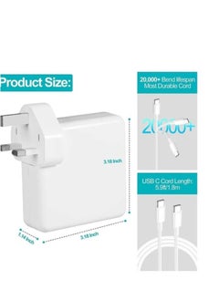 Neutral MacBook Pro Charger for MacBook Air Charger 96W USB C Laptop Charger for ipad Pro Computer All USB-C Devices, Included Type C Cable  - Image 3