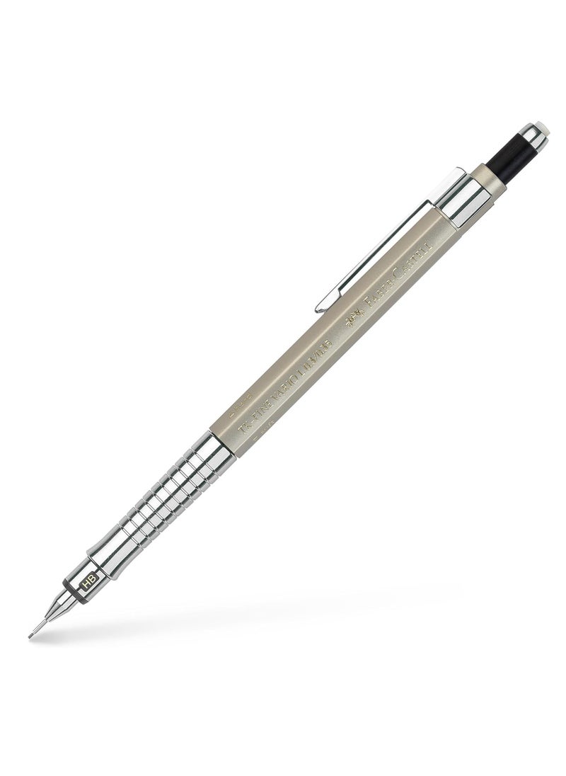 FABER-CASTELL - Faber-Castell Mechanical Pencil TK-Fine Vario L 0.35mm Champagne Gold, Soft: anti-lead cushion mechanism for general writing hard: lead fixing mechanism for drawing and design - Image 1
