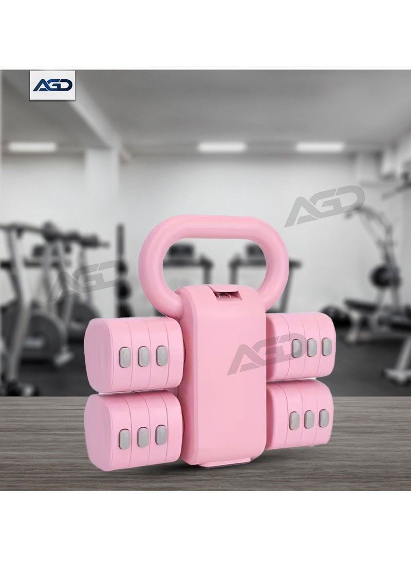 إيه جي دي مجموعات الدمبل  كيتل بل قابلة للتعديل، موفر للمساحة لصالة الألعاب الرياضية المنزلية - Image 1