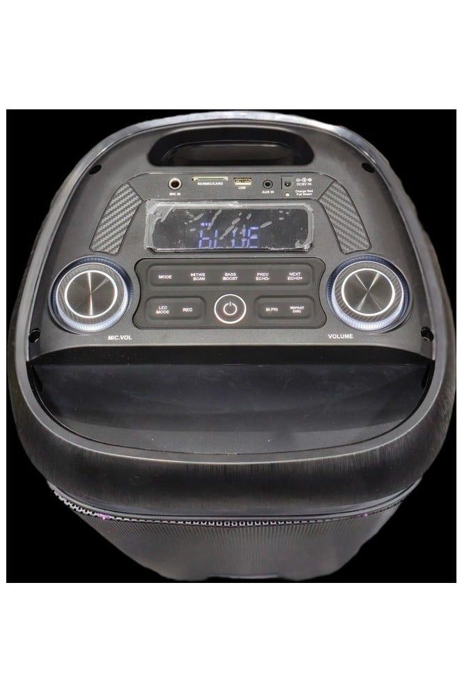 Platinum Bluetooth Speaker , Professional Battery Powered Speaker System, 8" Deep Bass X-Bass Sound, 7.4V/5400mAh Lithium Battery, Bluetooth, SD Card Slot, USB Port, Remote Control, 60W RMS Music Spectrum LED Light, AH-8750 - Image 2