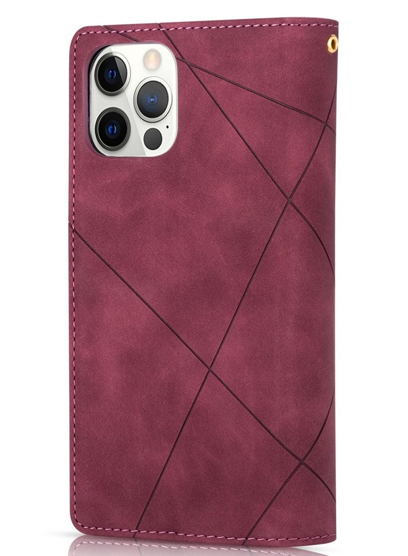 Suteni Flip Cover Leather Protective Hidden Card Slots Phone Case for iPhone - Image 2