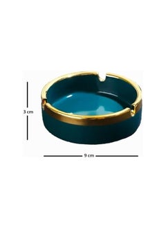 Ceramic Ashtray for Tabletop Side Tables Livingroom Office Decorative Ash Tray with Luxurious Golden Edge - pzsku/ZC4B057AF914D367DA5BCZ/45/_/1715165440/fbf328e6-54df-41e9-b950-123242c30a4c