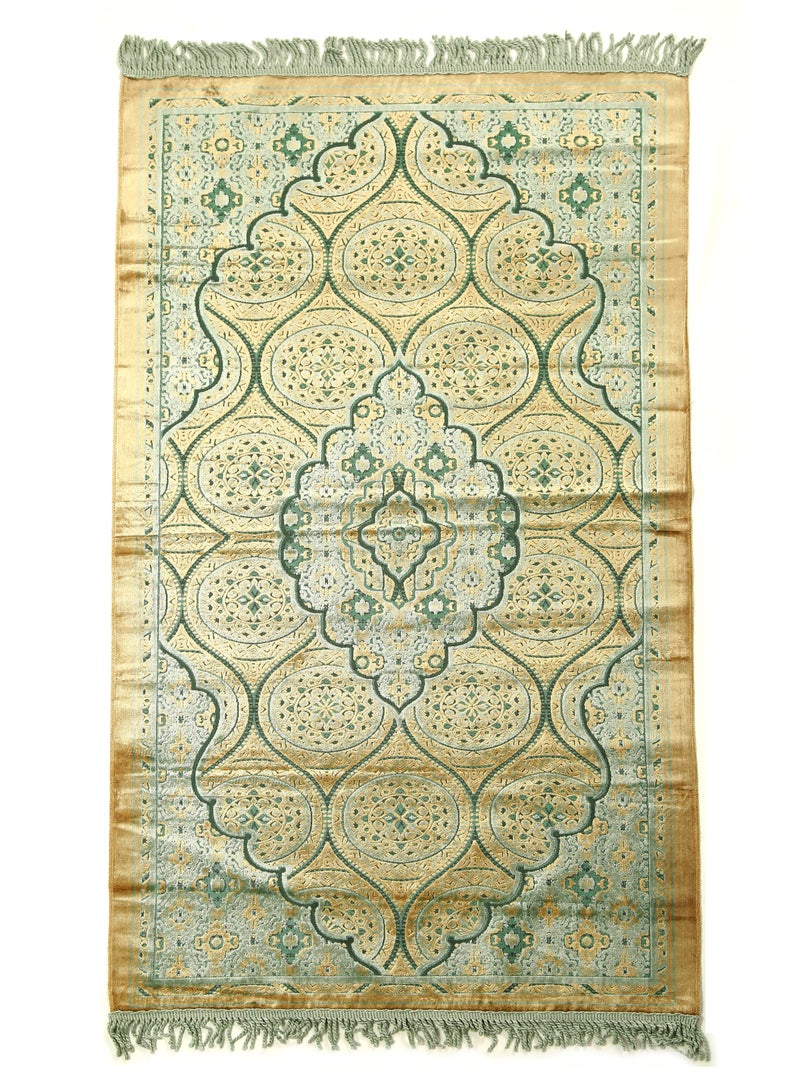 Vitacelli Prayer Mat 614GSM Anti-Slip Velvet Top Islamic Prayer Mat New Design Thick Padded Sajadah Prayer Rug for Men Women Eid Gift Ramadan ( 140cm X 70cm) - Image 1