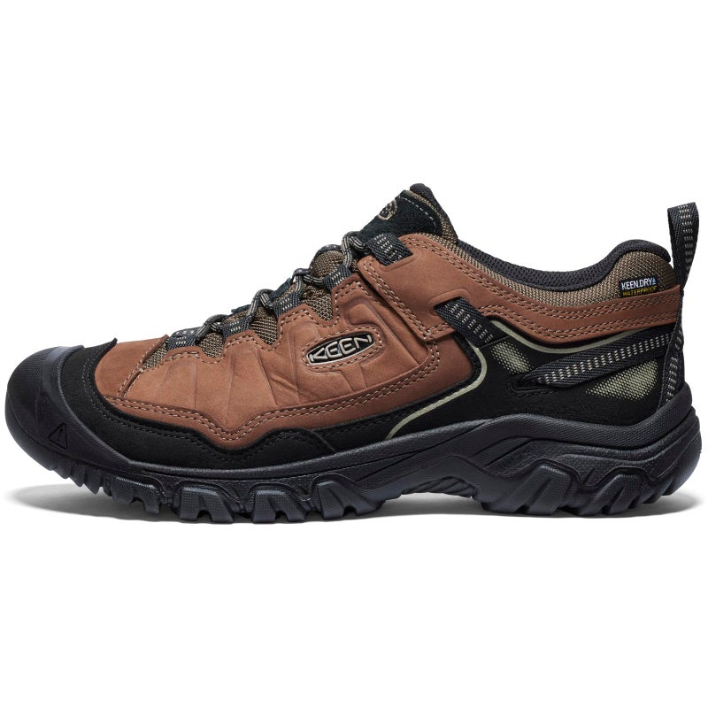 KEEN Men's Targhee 4 Low Height Durable Comfortable Waterproof Hiking Shoes, Bison/Black, 13 - Image 4
