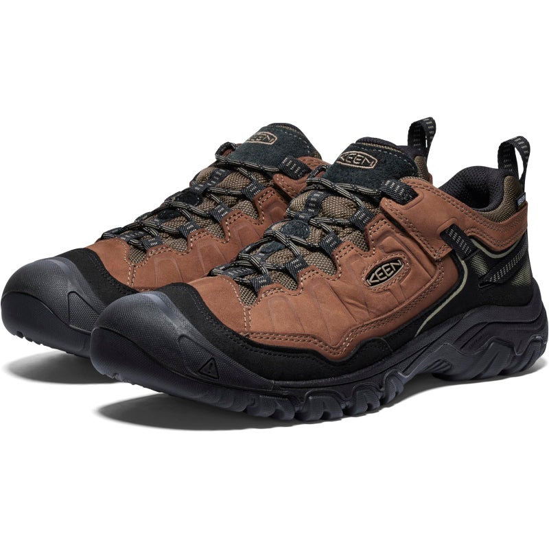 KEEN Men's Targhee 4 Low Height Durable Comfortable Waterproof Hiking Shoes, Bison/Black, 13 - Image 5