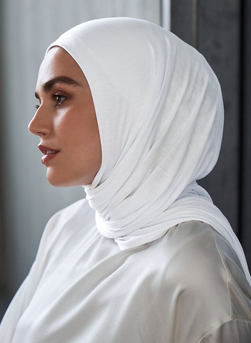 Hijab Scarf for Women Premium Jersey Hijab Elastic Head Wrap for Women Muslim Cotton Hijab  - Image 2