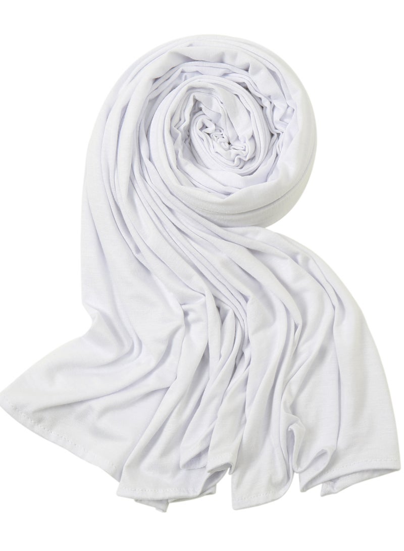 Hijab Scarf for Women Premium Jersey Hijab Elastic Head Wrap for Women Muslim Cotton Hijab  - Image 4