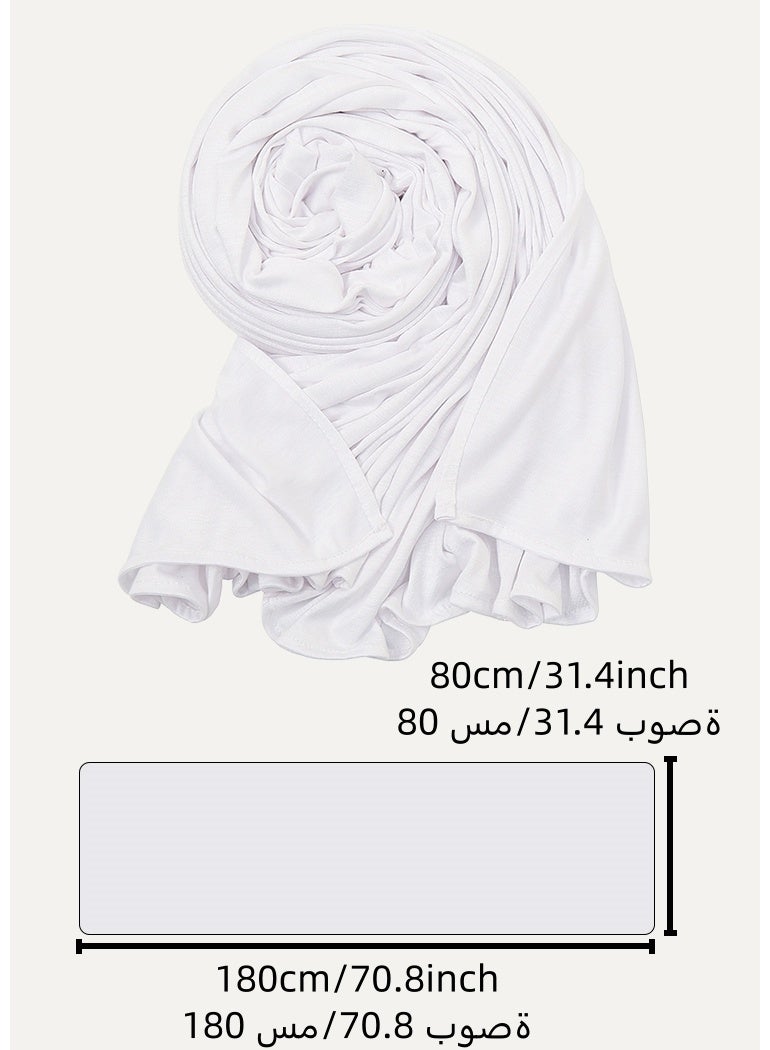 Hijab Scarf for Women Premium Jersey Hijab Elastic Head Wrap for Women Muslim Hijab - Image 4