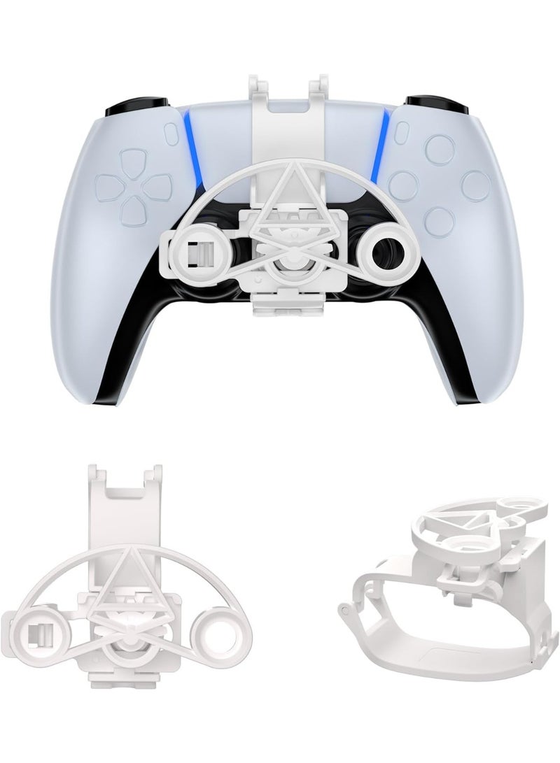 بلو فاير مقود سباق صغير للتحكم PS5 | ملحق ألعاب سباقات 5 في 1 لذراع تحكم بلايستيشن 5 DualSense | تركيب سريع بدون أدوات | تجربة قيادة واقعية وتحكم أدق | تصميم مريح وخامة ABS عالية الجودة | لا يحجب منفذ الشحن أو السماعات | مثالي لألعاب GT7 وF1 وNFS - Image 1