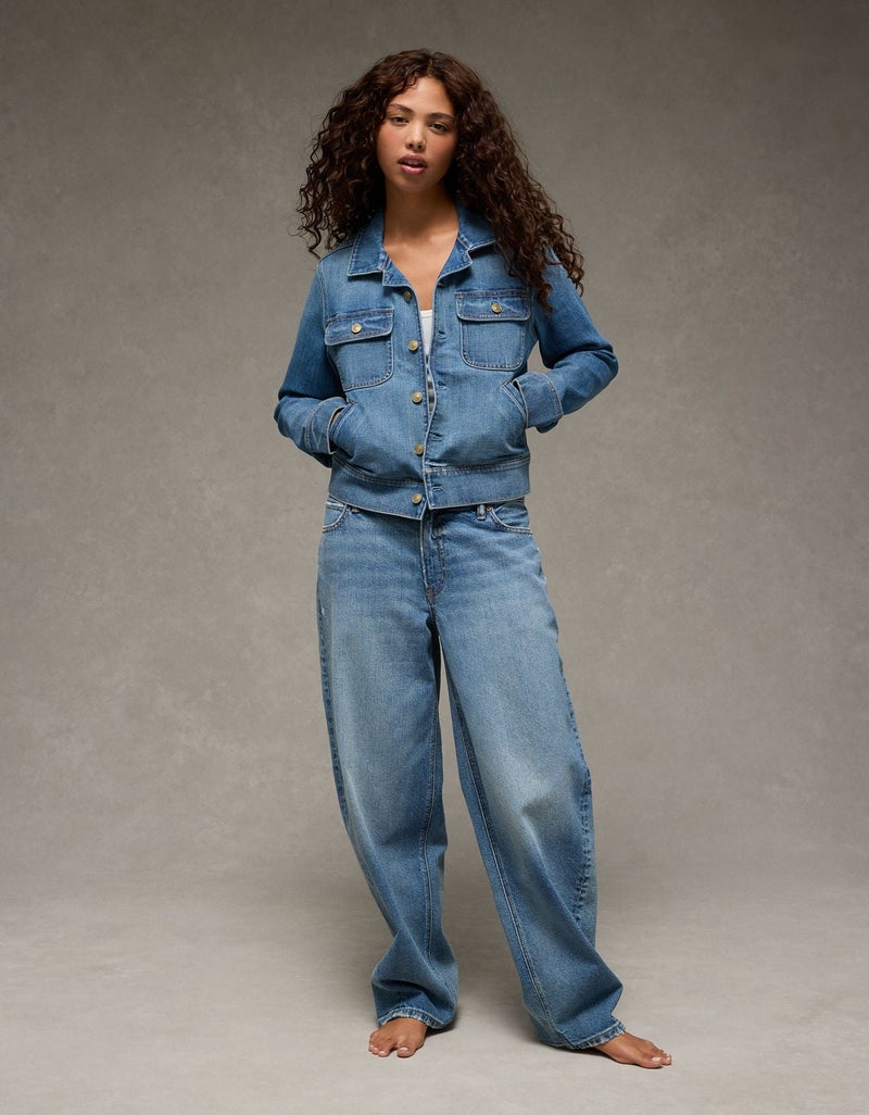 American Eagle AE Preppy Denim Jacket - Image 1