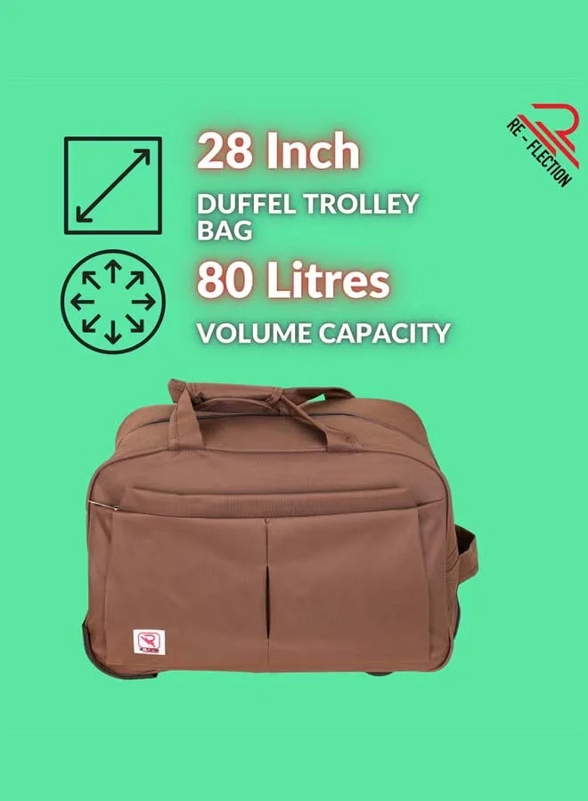 Reflection  REFLECTION Boat Shaped two Wheel Decker Trolley Brown, 71cm  | Best Price UAE