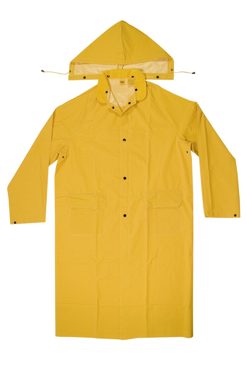 Custom Leathercraft mens Coat,raincoat trenchcoats, Yellow, XX-Large US - Image 1