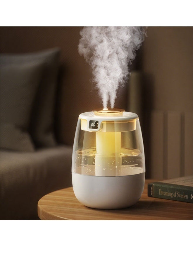 كيلا مرطب مزدوج الرذاذ، مرطب رقمي USB صامت سعة 1 لتر مع وضعين للرذاذ وإضاءة ليلية للسيارة والمكتب والمنزل - Image 3