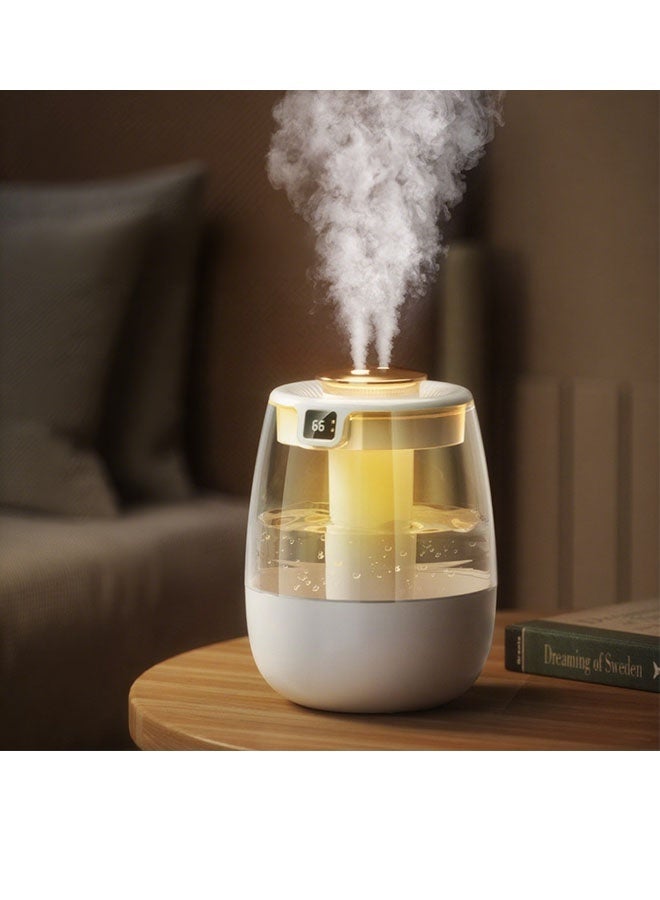 Bukela Double Spray Humidifier,1L Silent USB Digital Display Humidifier with 2 Mist Modes & Night Light for Car Office Home Room - Image 3