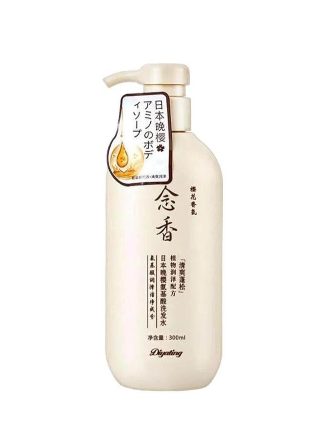Diyating 2 Pcs Japanese Sakura Shampoo for Hair Growth, Preventing Hair Loss, and Eliminating Dandruff 300ml - Image 2